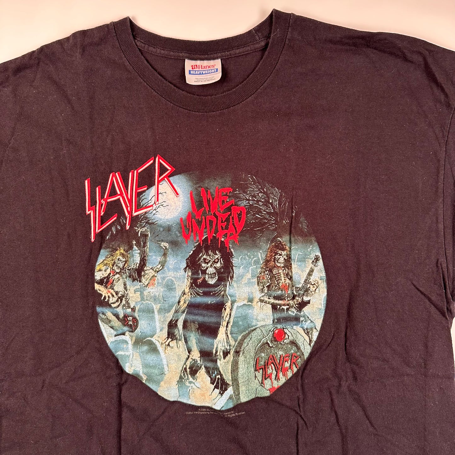 Vintage 2000s Slayer Shirt XL Live Undead