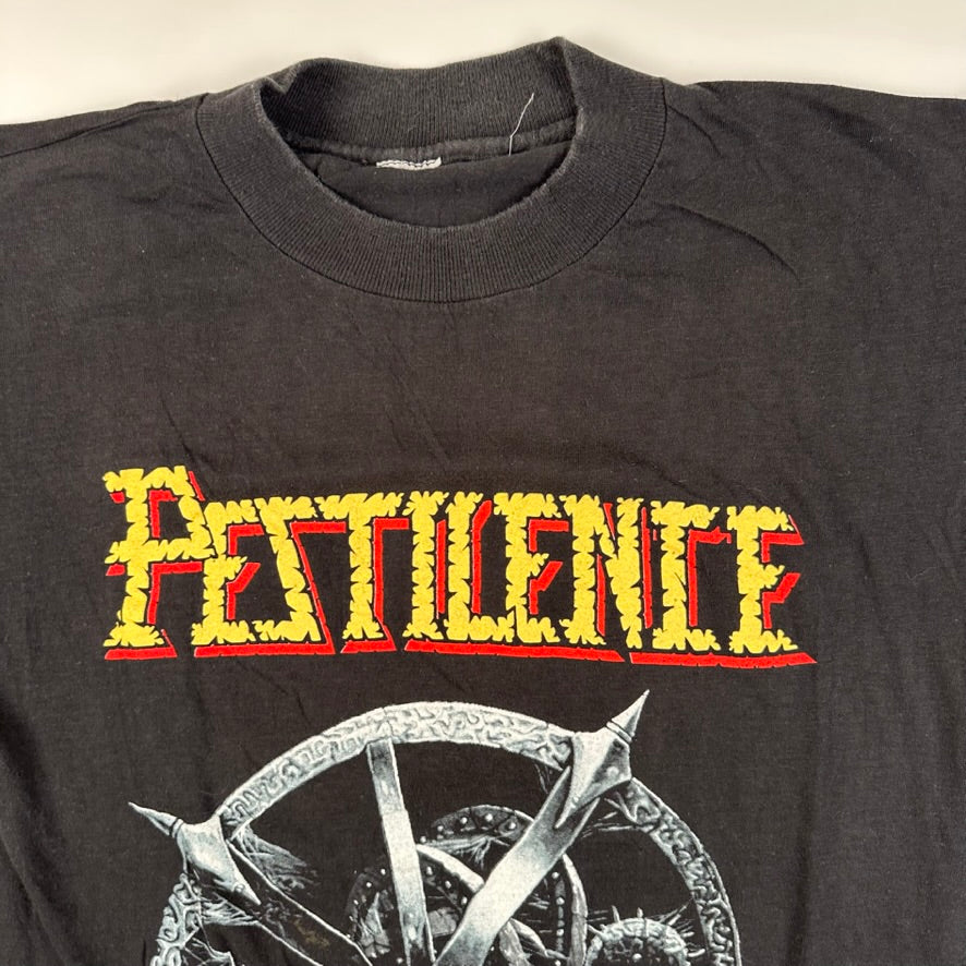 Vintage 1991 Pestilence Shirt Medium Testimony Of The Ancients