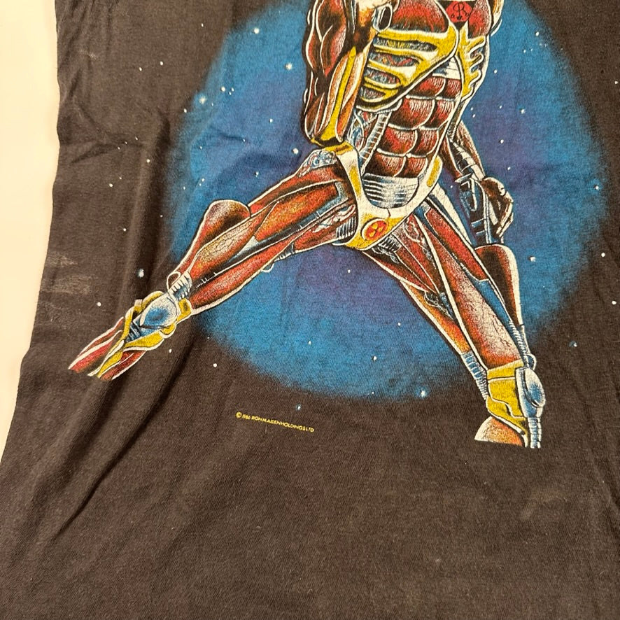 Vintage 1986 Iron Maiden Shirt Medium Somewhere In Time