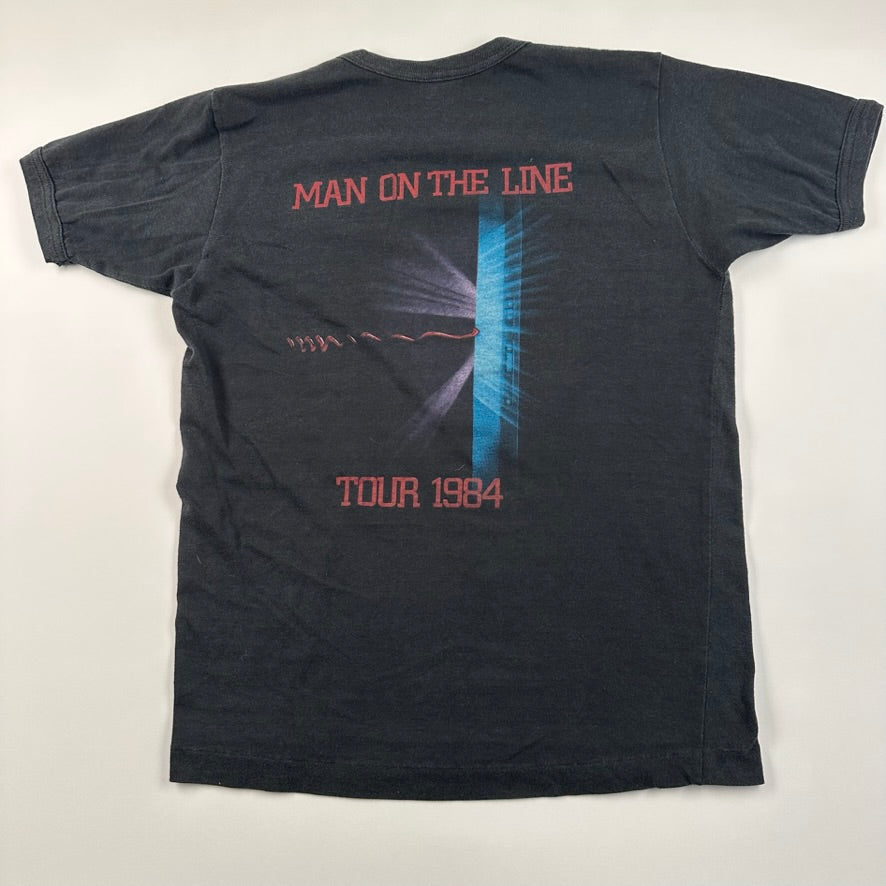 Vintage 1984 Chris De Burgh Shirt Large Man On The Line