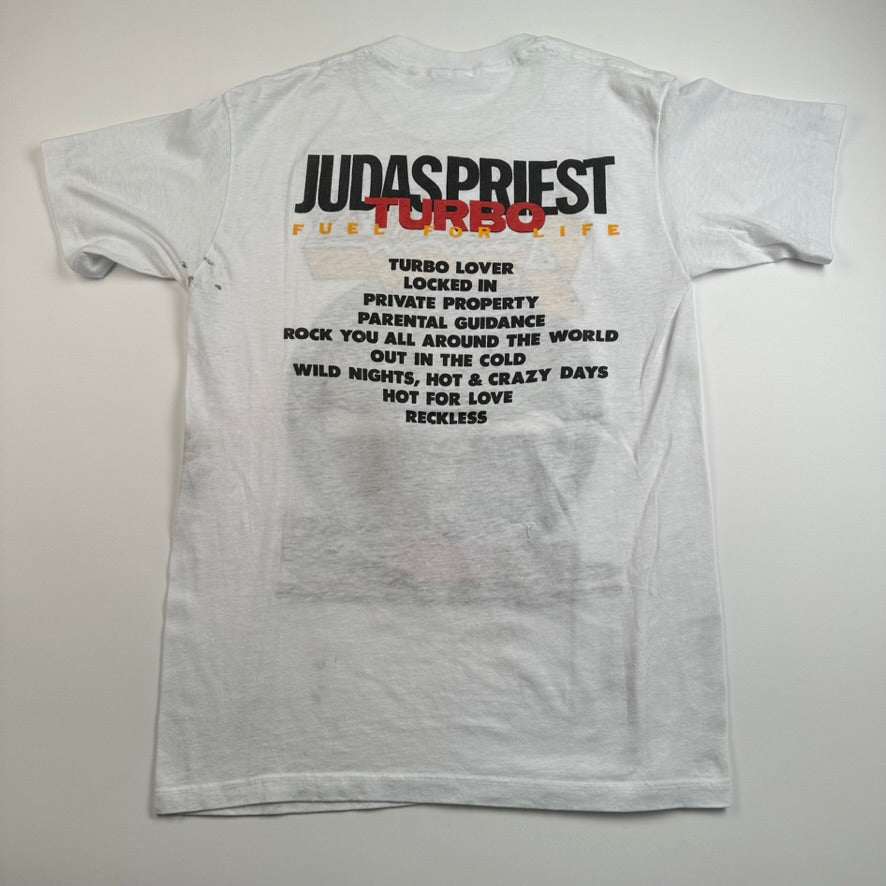 Vintage 1986 Judas Priest Shirt Large Turbo Fuel For Life