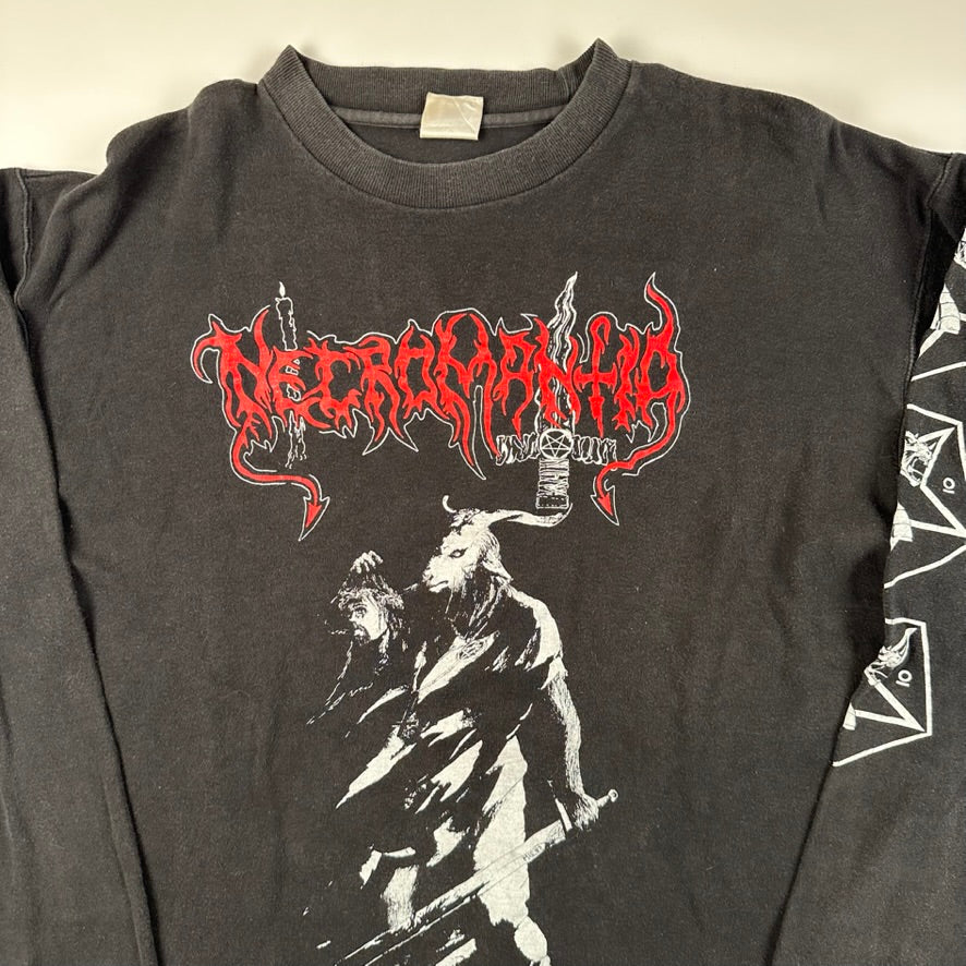 Vintage 90s Necromantia Long Sleeve Shirt Large Crossing The Very Path