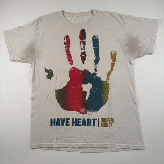 Vintage 2007 Have Heart Shirt Large European Tour