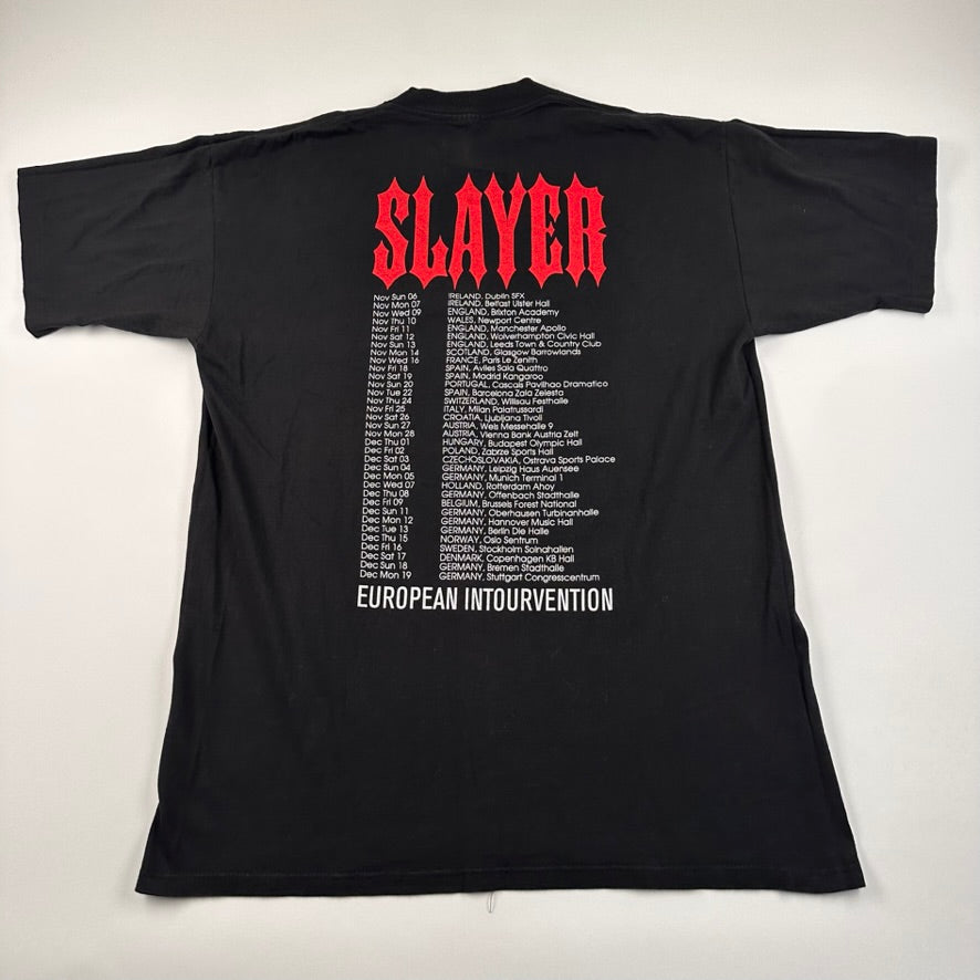 Vintage 1994 Slayer Shirt Large Divine European Intourvention