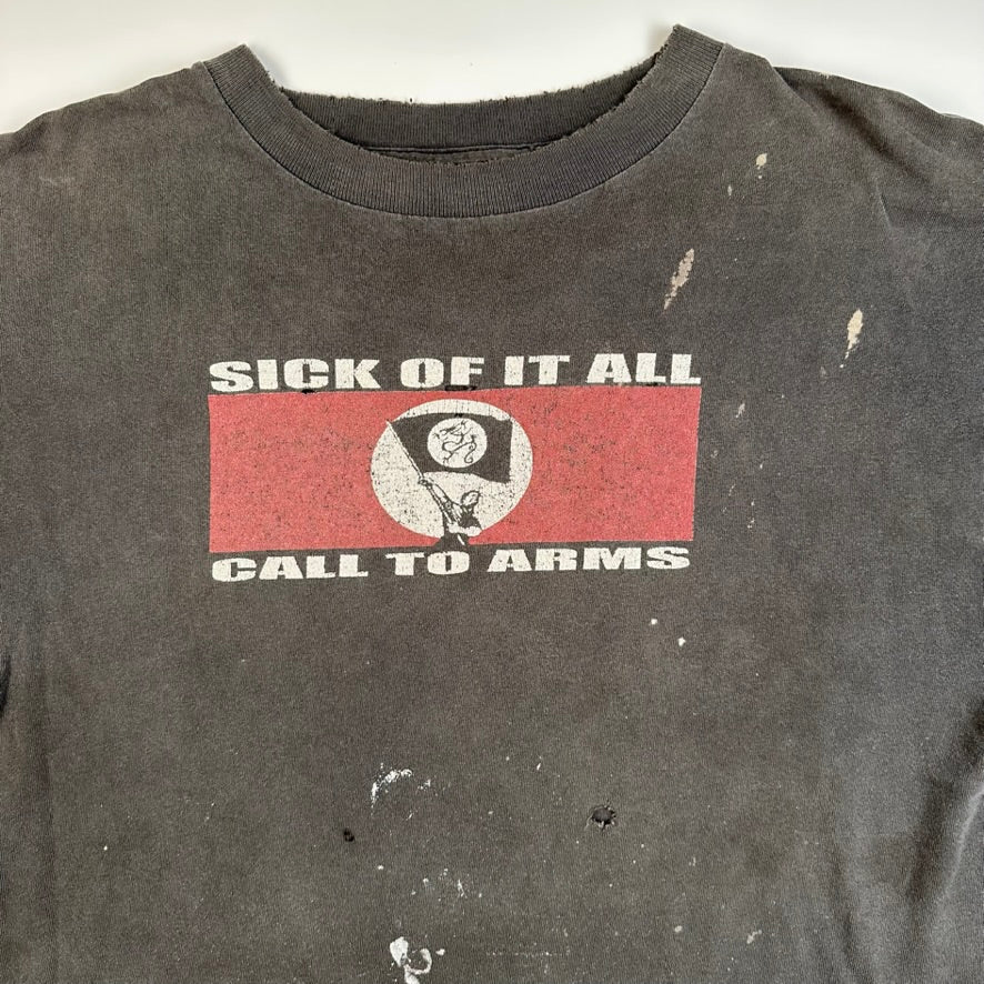 Vintage 90s Sick Of It All Shirt XL Call To Arms