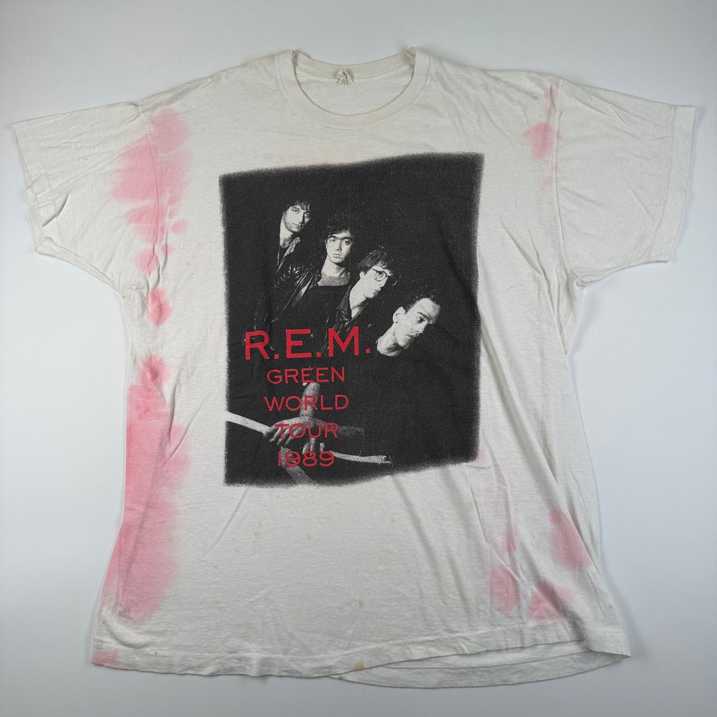 Vintage 1989 R.E.M Shirt XXL Green World Tour