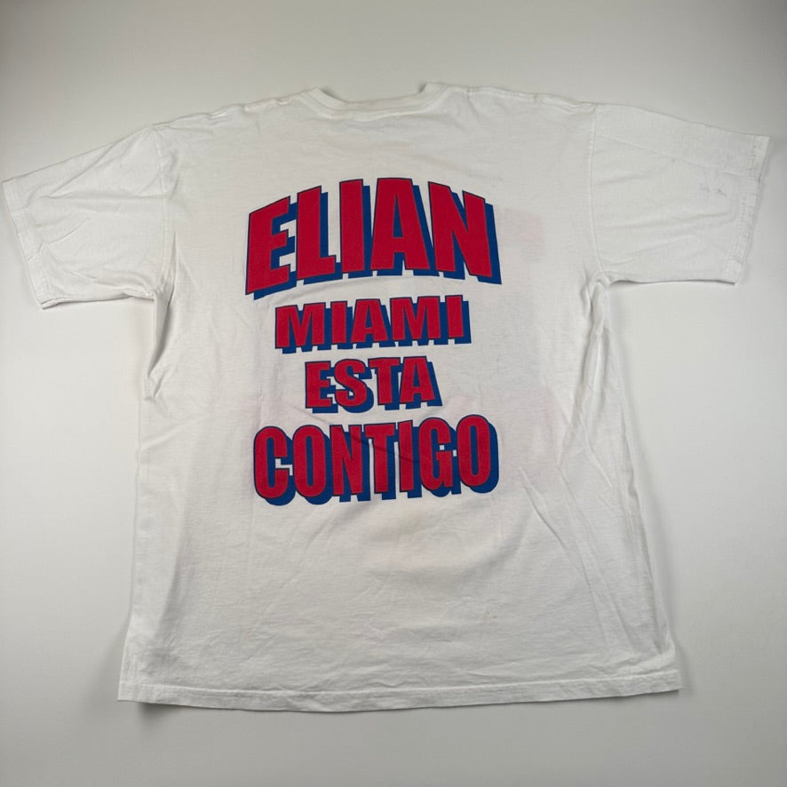 Vintage 90s Federal Child Abuse Shirt XL Elián González