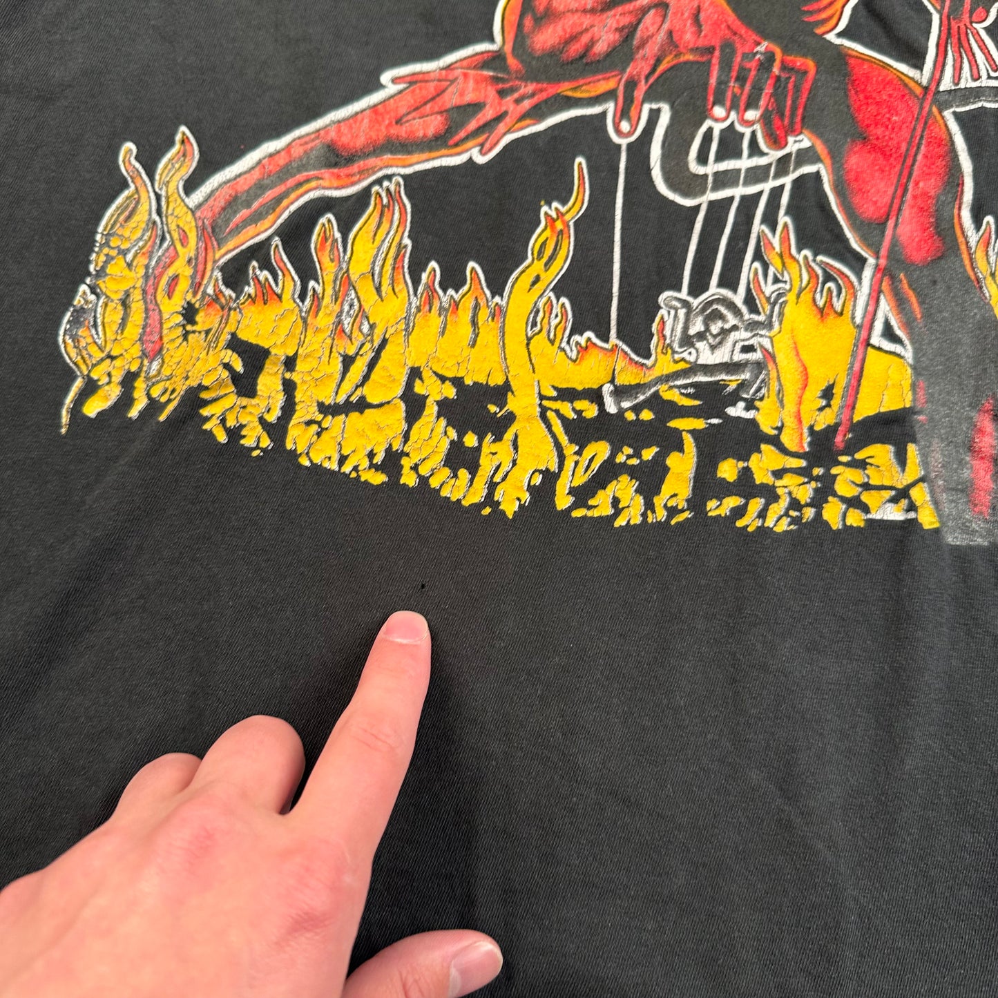 Vintage 90s Iron Maiden Shirt Large The Number Of The Beast