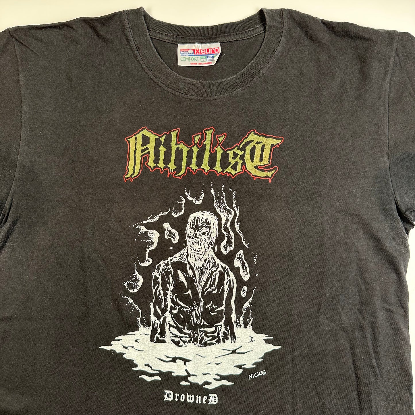 Vintage 90s Nihilist Shirt Large Drowned