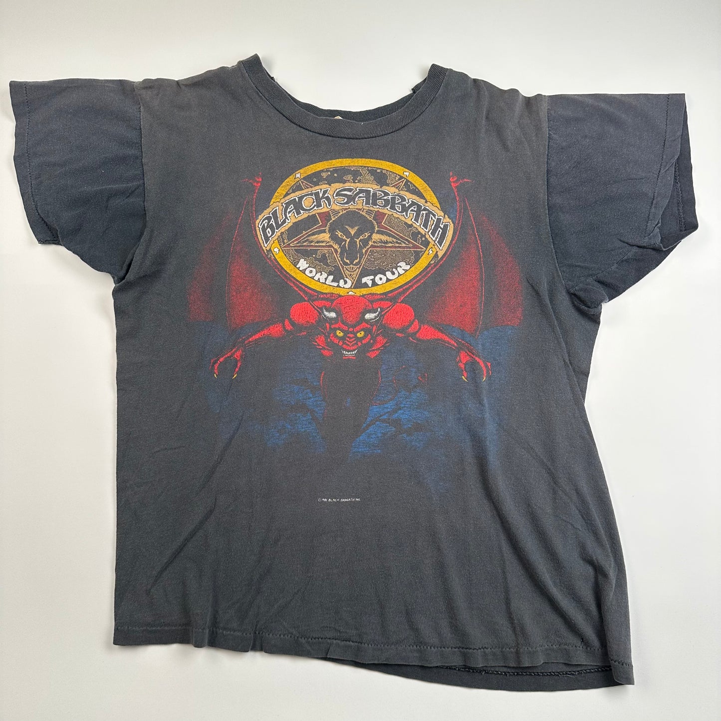 Vintage 1981 Black Sabbath Shirt Medium Mob Rules