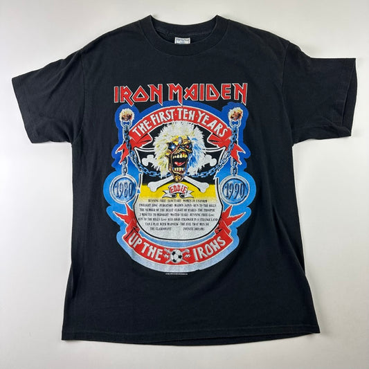 Vintage 1990 Iron Maiden Shirt Large The First Ten Years