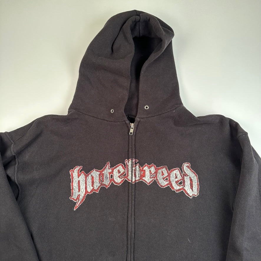 Vintage 2000s Hatebreed Zip Up Sweatshirt Large