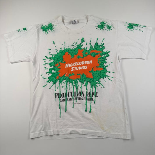 Vintage 1993 Nickelodeon Studios Shirt Medium Production Dept