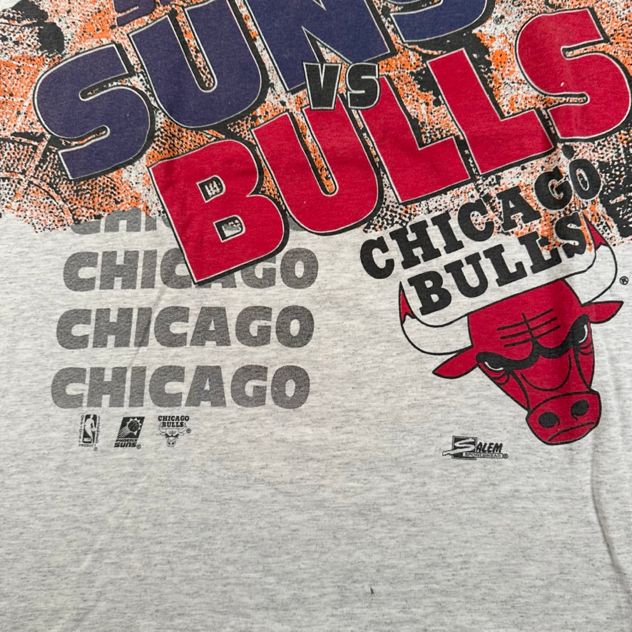 Vintage 1993 Bulls vs Suns Shirt XL NBA Finals All Over Print