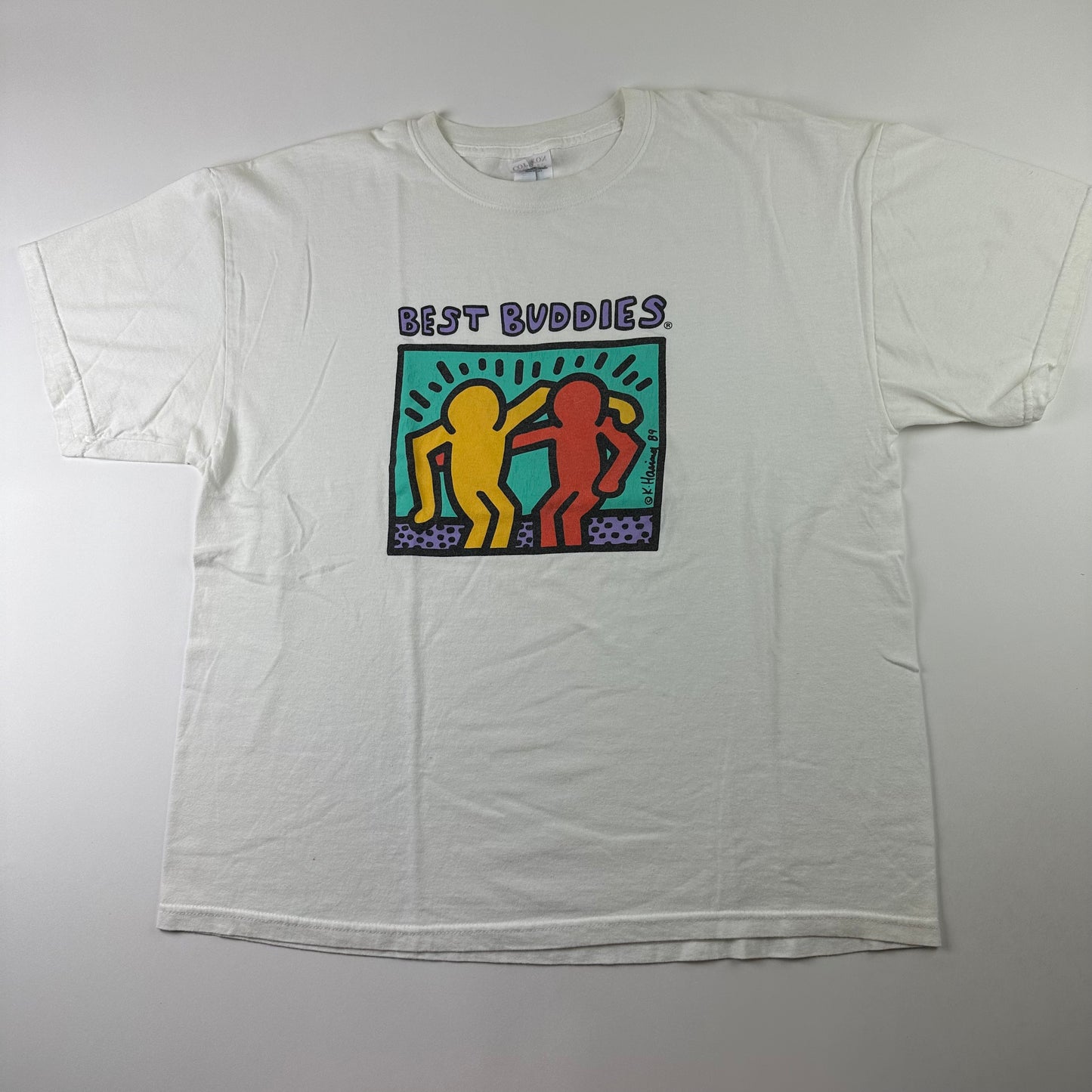 Vintage 90s Keith Haring Shirt XL Best Buddies