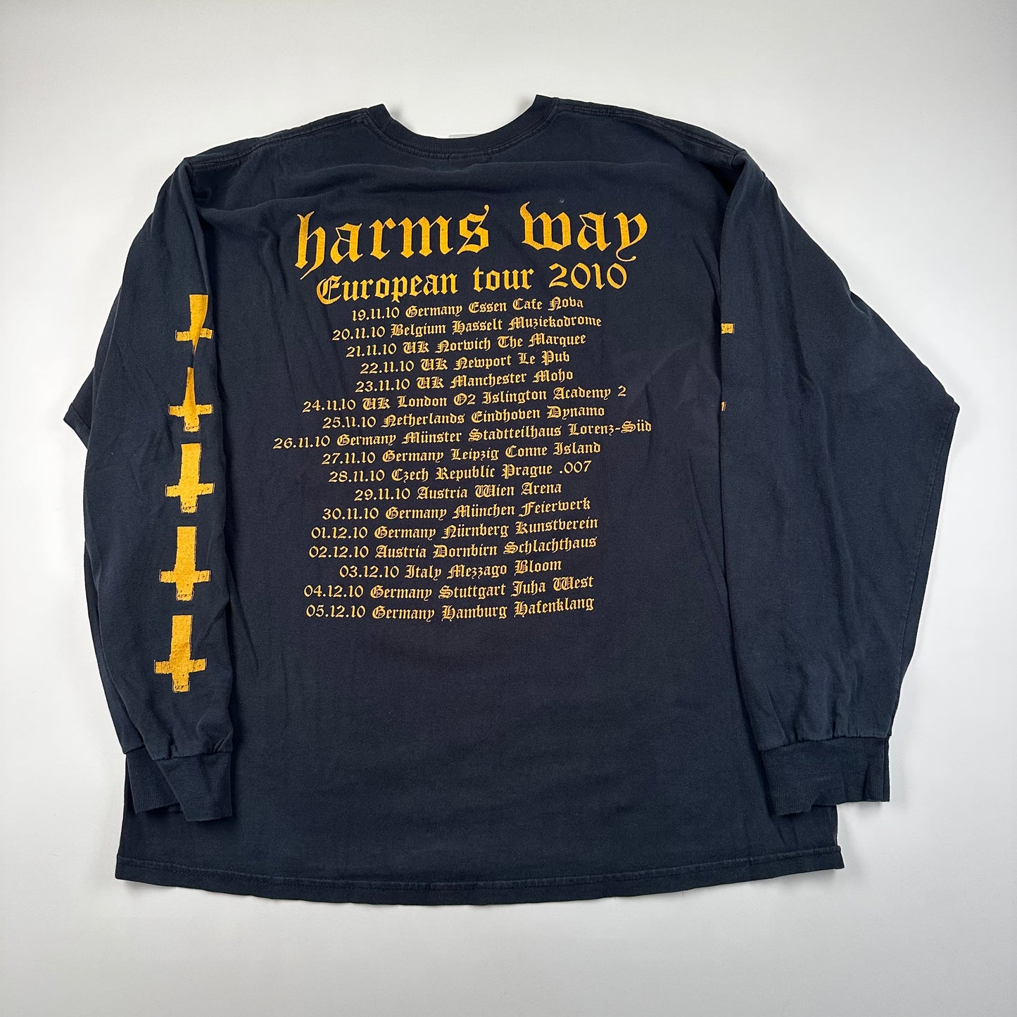 2010 Harms Way Long Sleeve Shirt XL European Tour