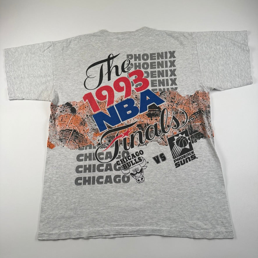 Vintage 1993 Bulls vs Suns Shirt XL NBA Finals All Over Print