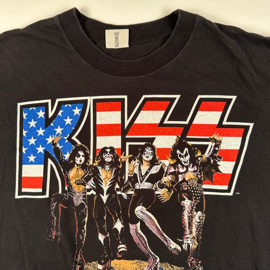 Vintage 1996 Kiss Shirt XL Tiger Stadium