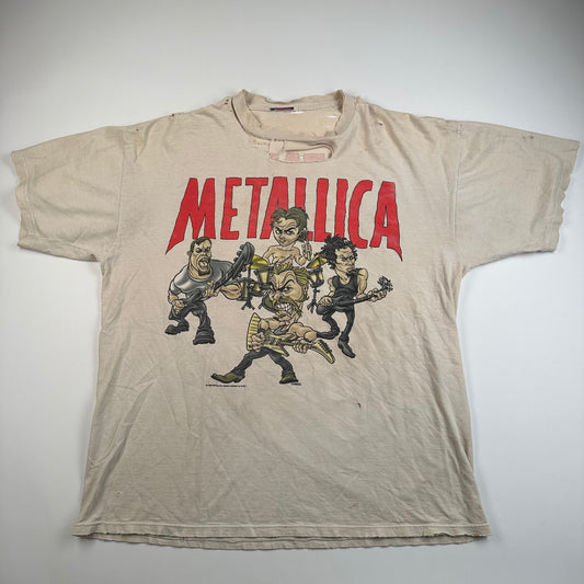 Vintage 1996 Metallica Shirt XL Cartoon