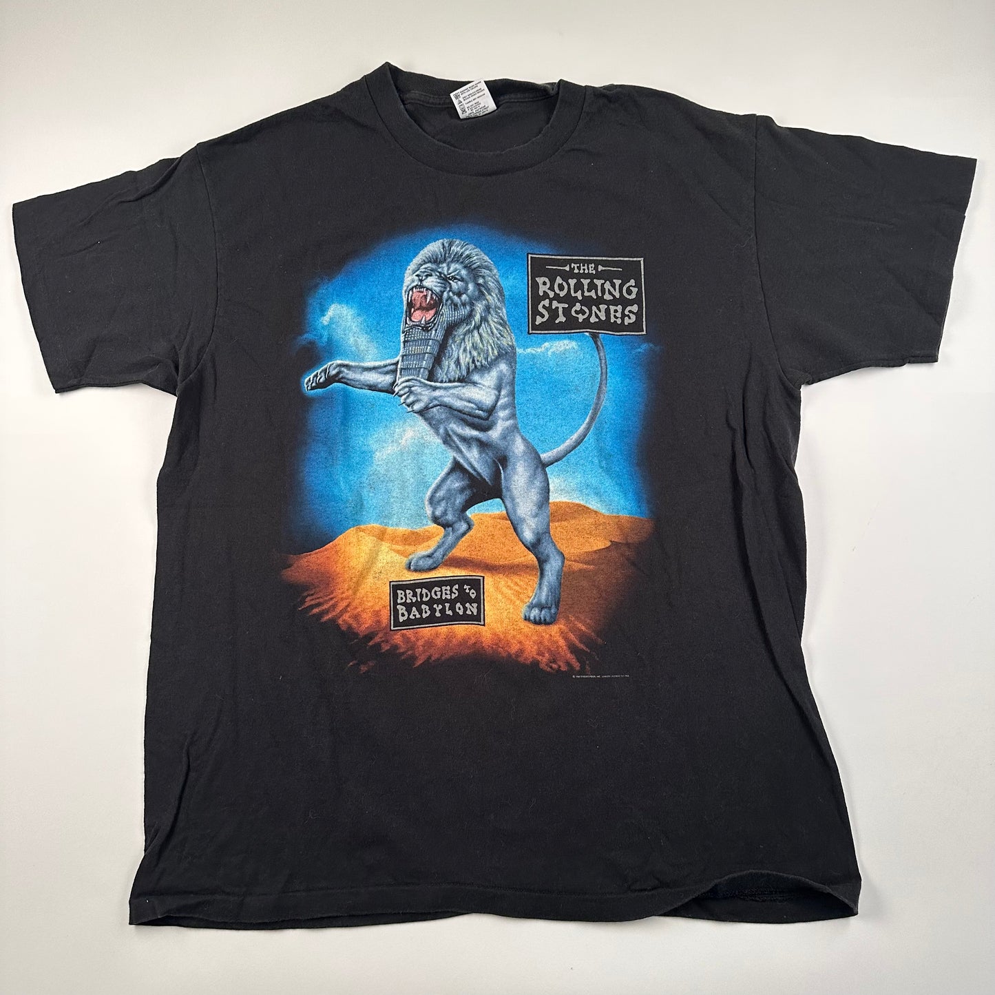 Vintage 1997 The Rolling Stones Shirt XL Bridges To Babylon