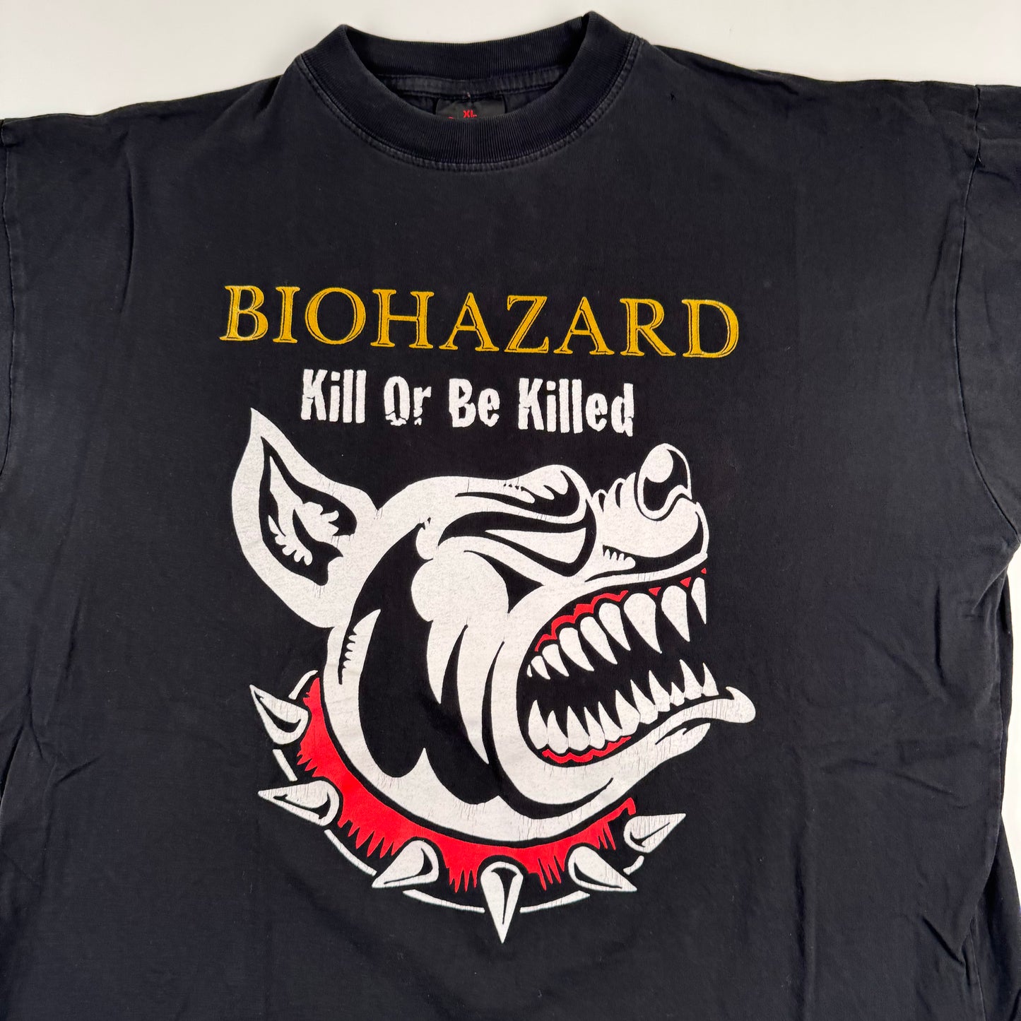 Vintage 90s Biohazard Shirt XL Kill Or Be Killed