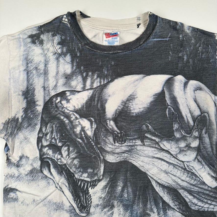 Vintage 1993 Jurassic Park Shirt Large All Over Print