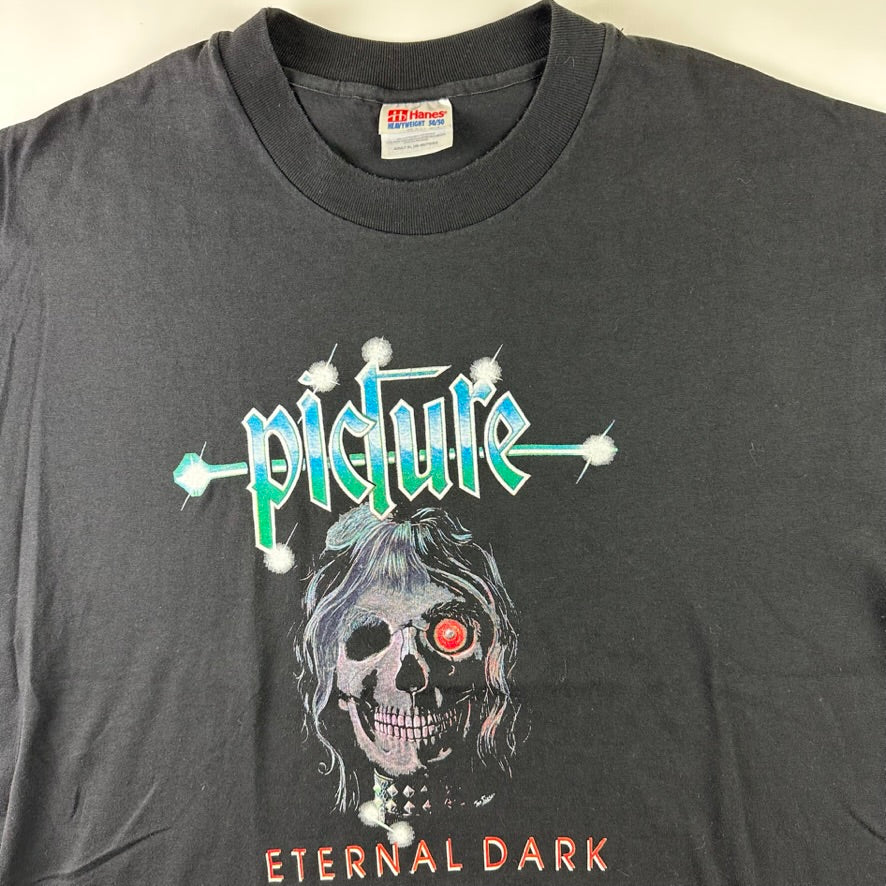 Vintage 90s Picture Shirt XL Eternal Dark