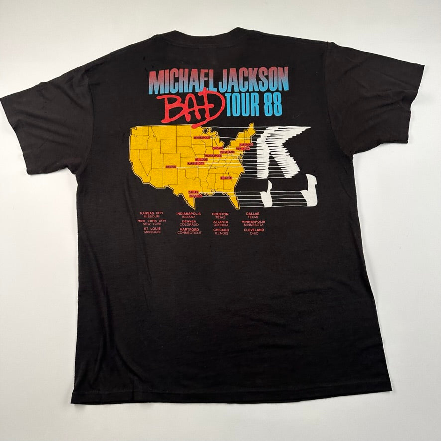 Vintage 1988 Michael Jackson Shirt Large Bad Tour