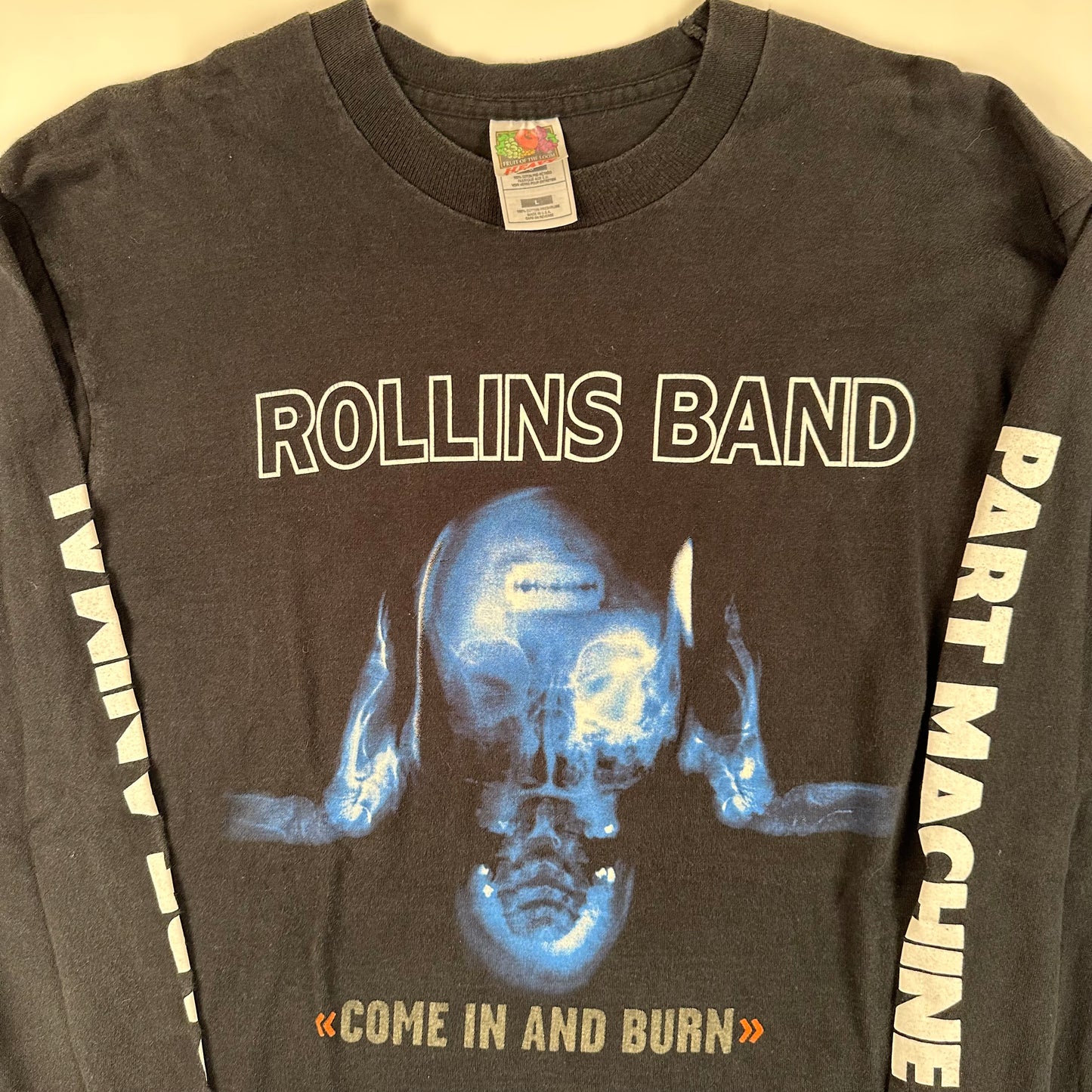 Vintage 1997 Rollins Band Long Sleeve Shirt Large Come In And Burn