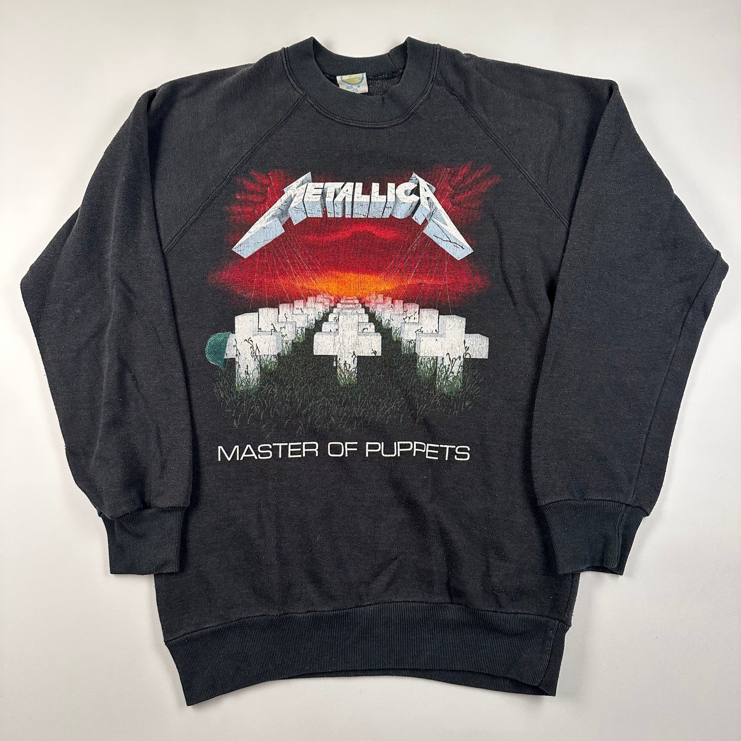 Vintage 1986 Metallica Crewneck Sweatshirt Medium Master Of Puppets