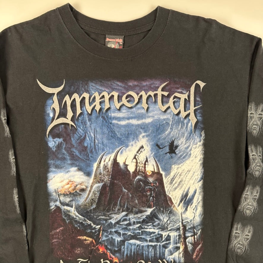 Vintage 90s Immortal Long Sleeve Shirt Large Heart Of Winter