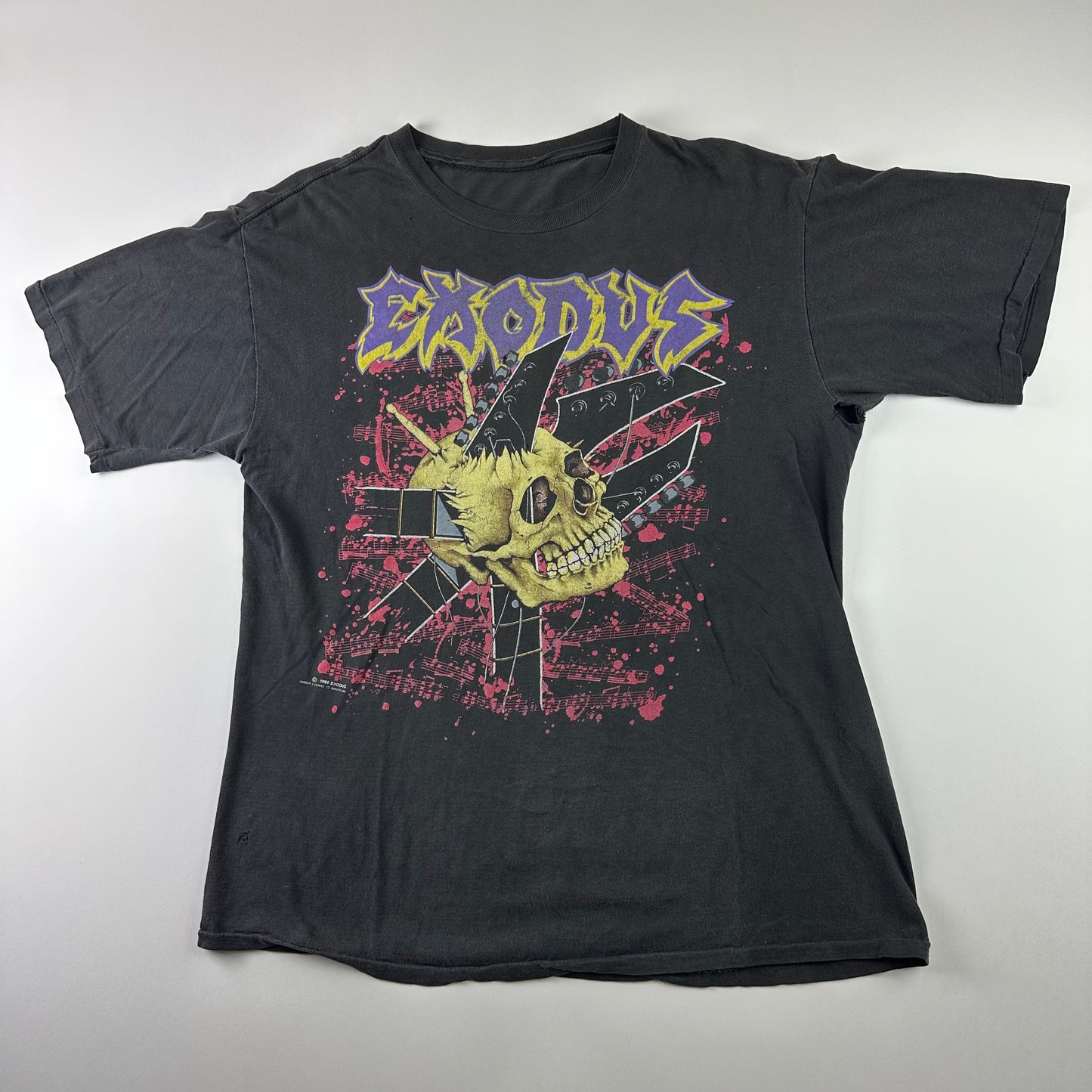 Vintage 1990 Exodus Shirt Large Only Death Decides