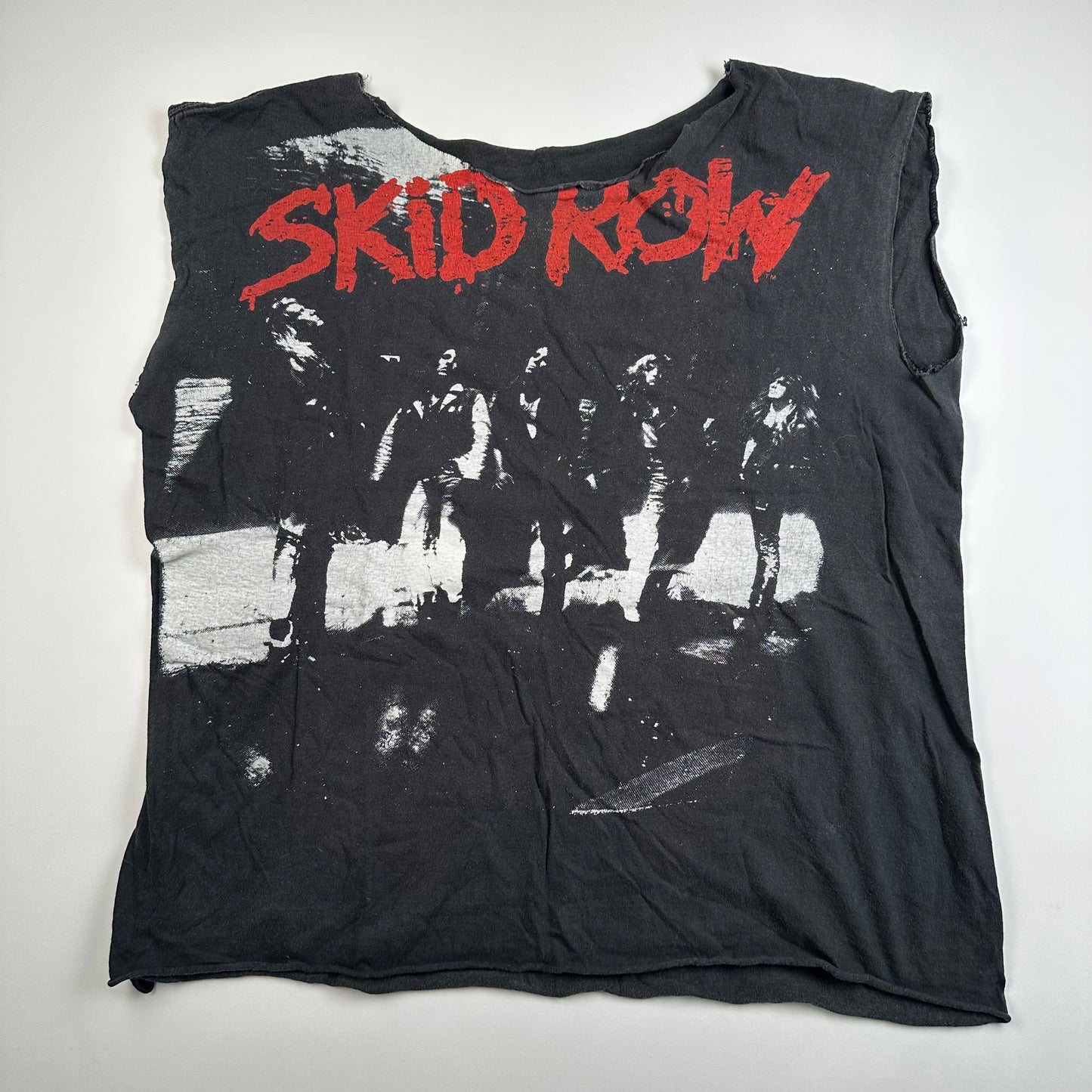 Vintage 1989 Skid Row Sleeveless Shirt Large Makin A Mess UK