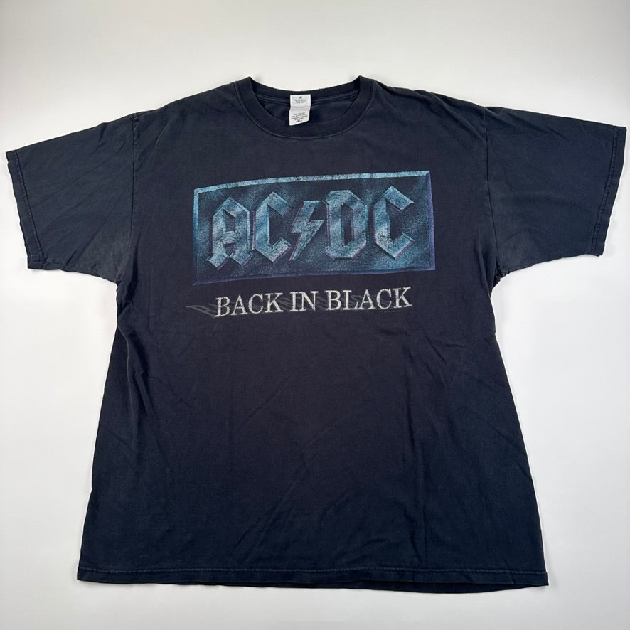 Vintage 2000s AC/DC Shirt XL Back In Black