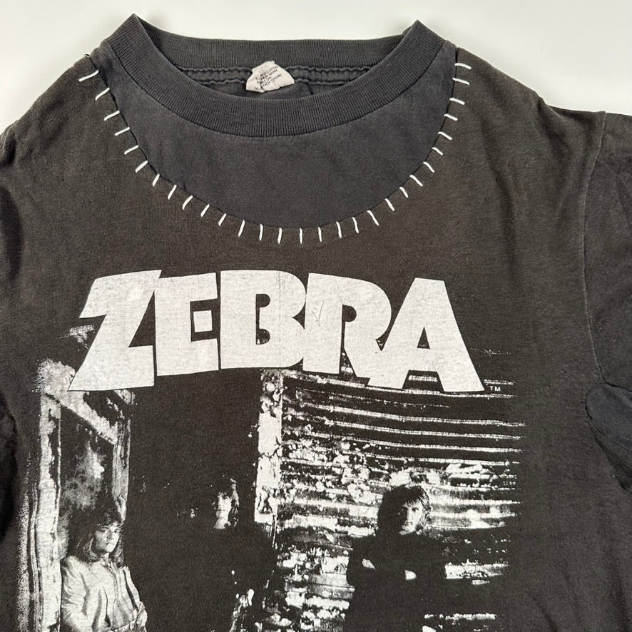 Vintage 1986 Zebra Shirt Medium 3V