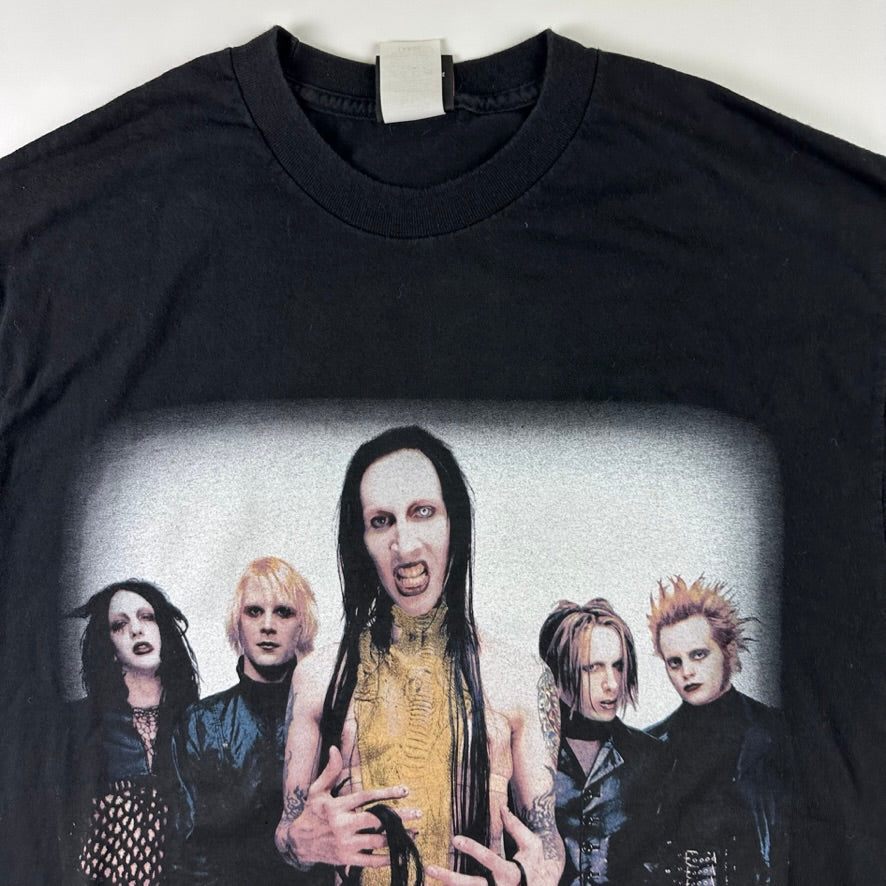 Vintage 2000 Marilyn Manson Shirt Large Guns God and Government