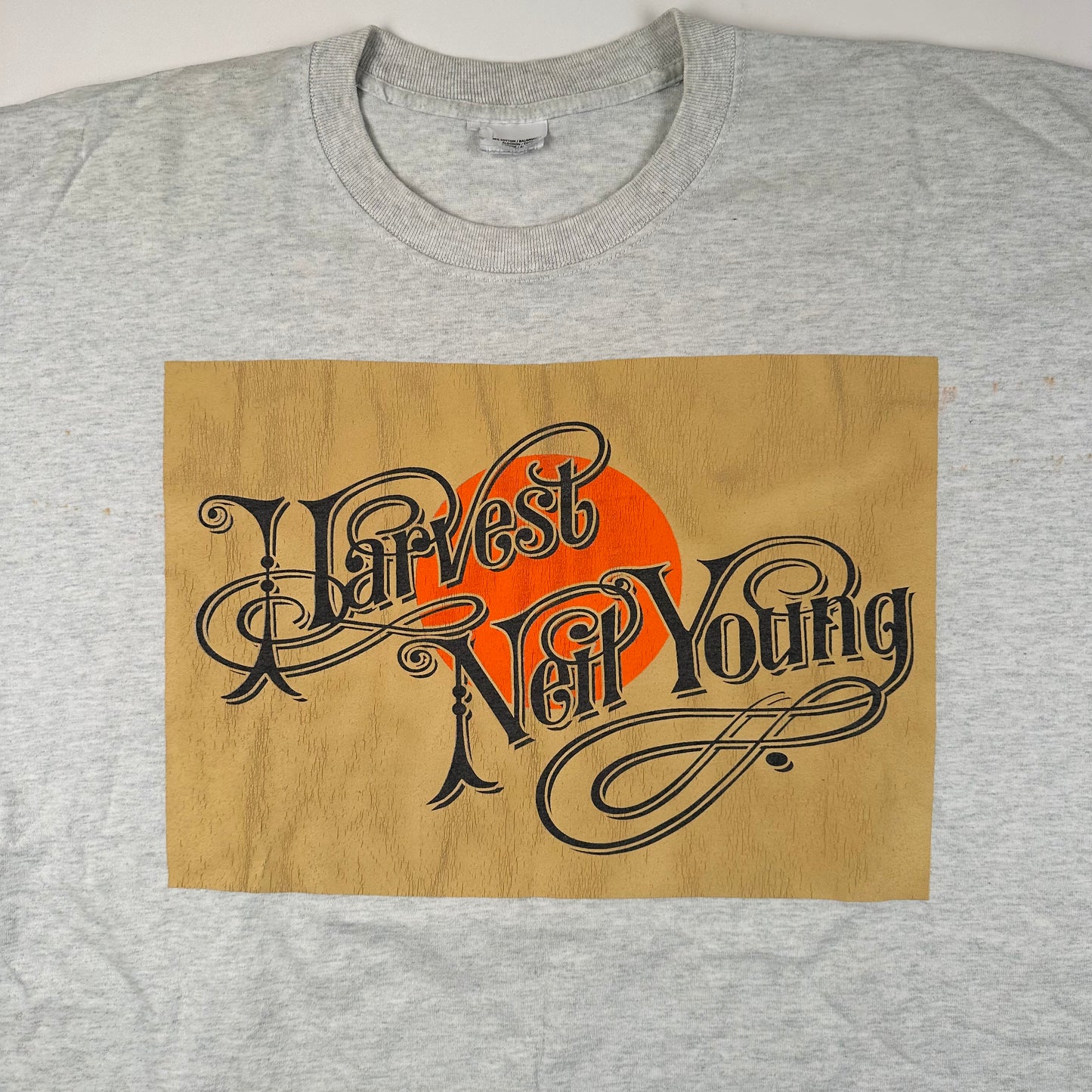 Vintage 2001 Neil Young Shirt XL Harvest Euro Tour