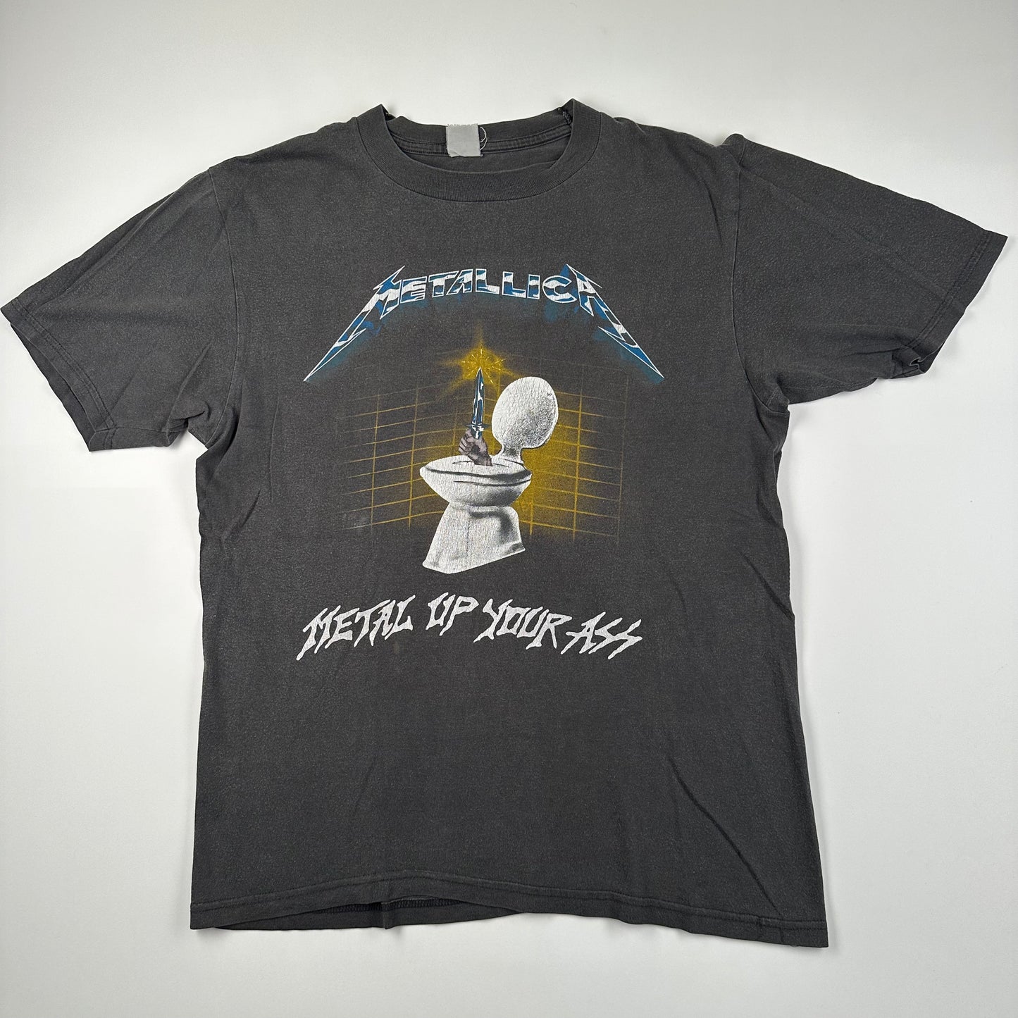 Vintage 1987 Metallica Shirt Medium Metal Up Your Ass