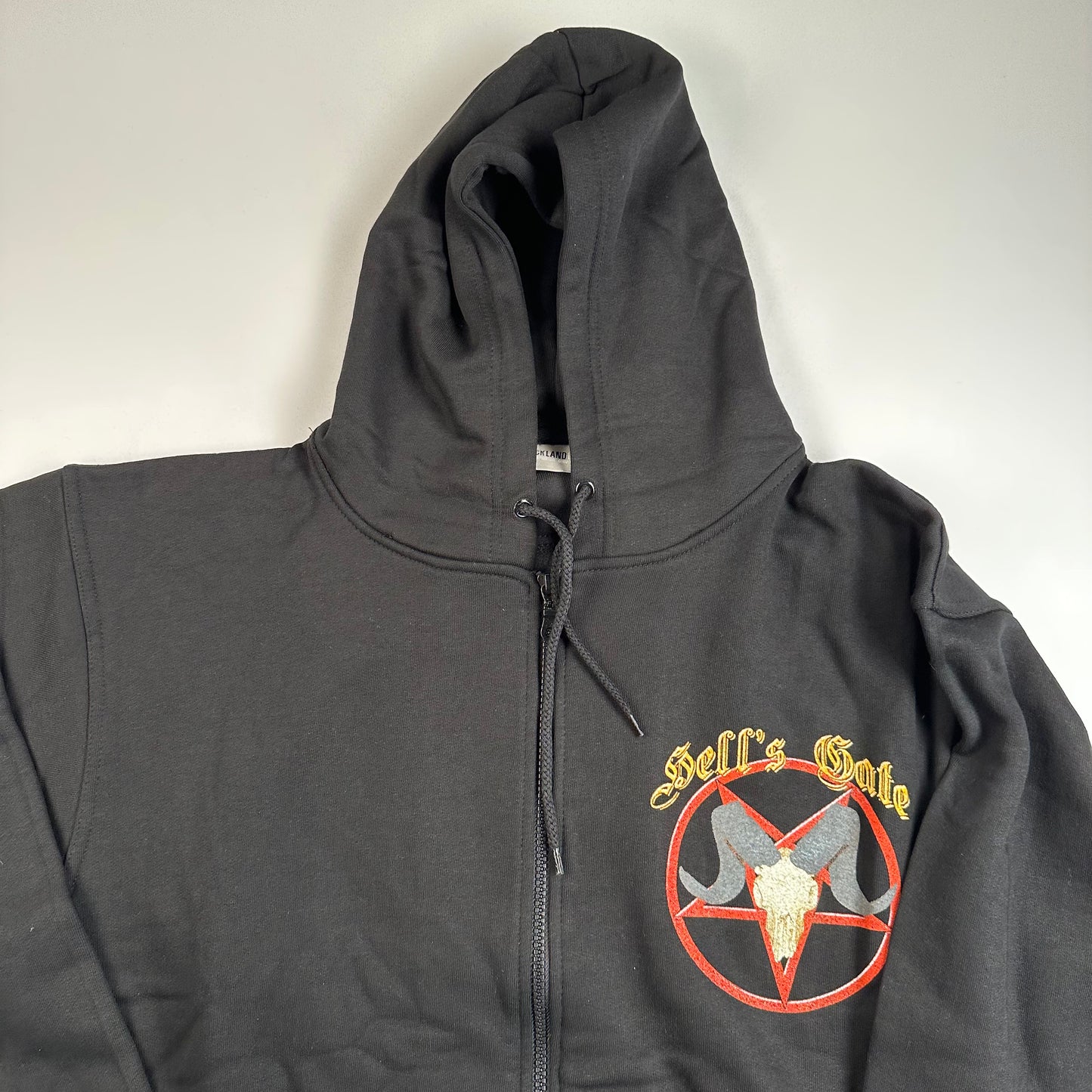 Vintage 90s Hell's Gate Zip Up Sweatshirt Medium