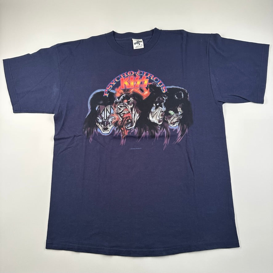 Vintage 1998 Kiss Shirt XL Psycho Circus