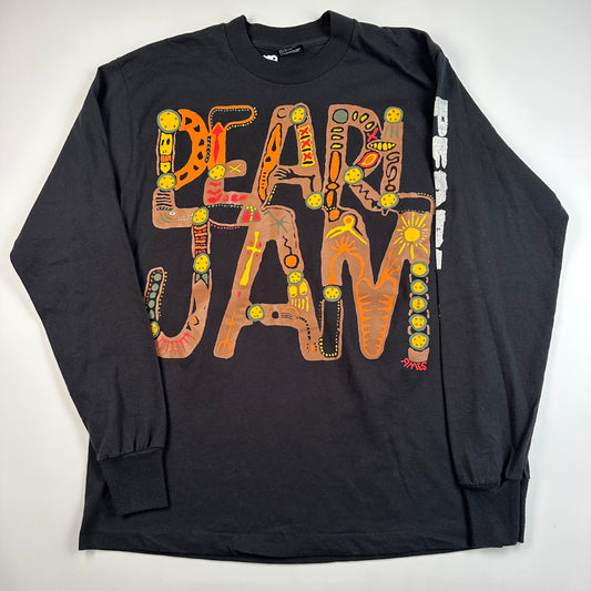 Vintage 90s Pearl Jam Long Sleeve Shirt Medium Rhinos