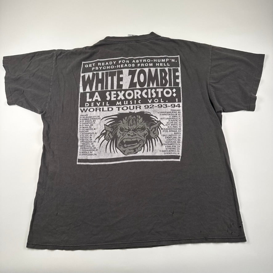 Vintage 1992 White Zombie Shirt XL La Sexorcisto