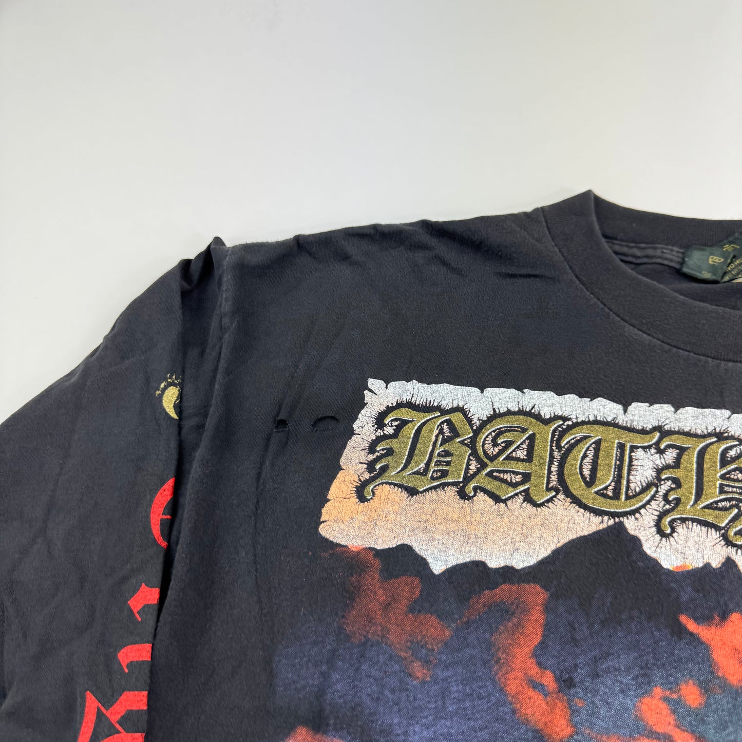 Vintage 1991 Bathory Long Sleeve Shirt Large Twilight Of The Gods