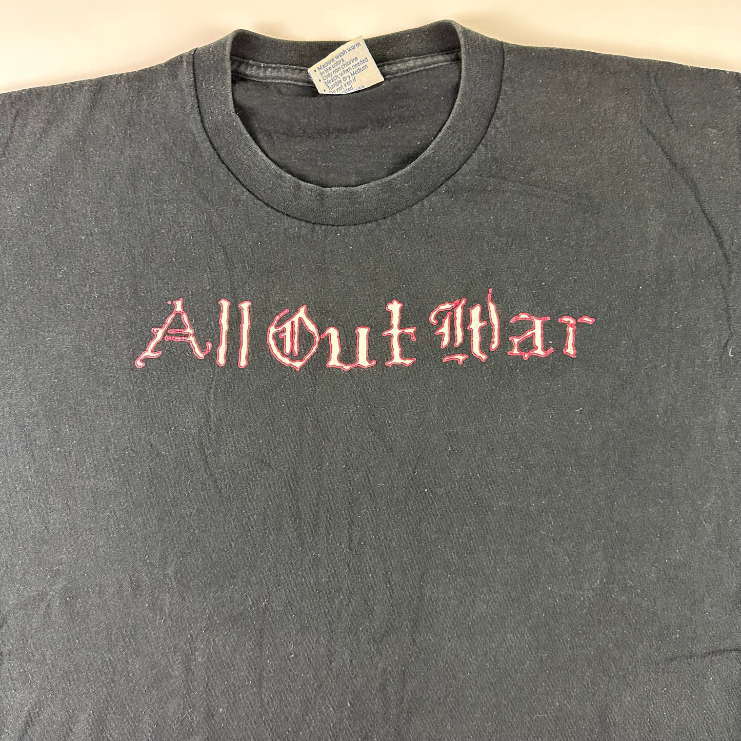 Vintage 90s All Out War Shirt XL