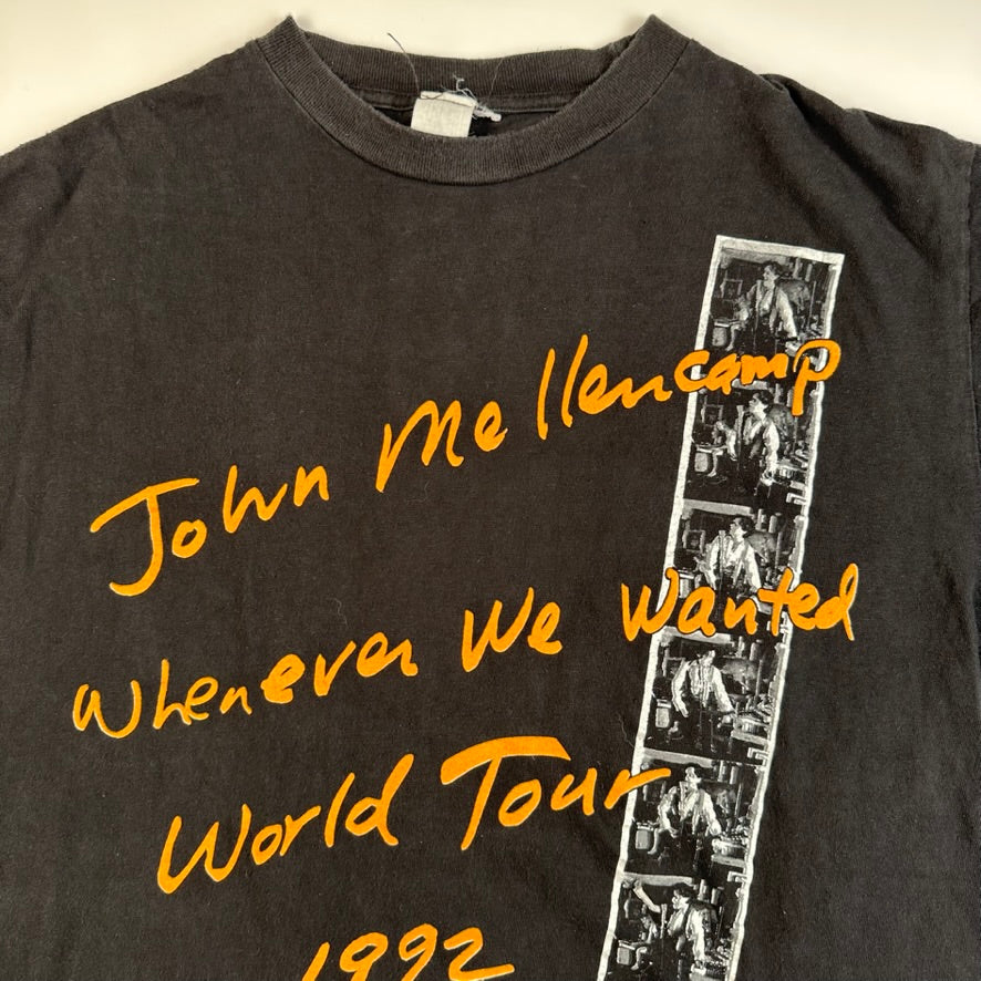 Vintage 1992 John Mellencamp Shirt XL Whenever We Wanted