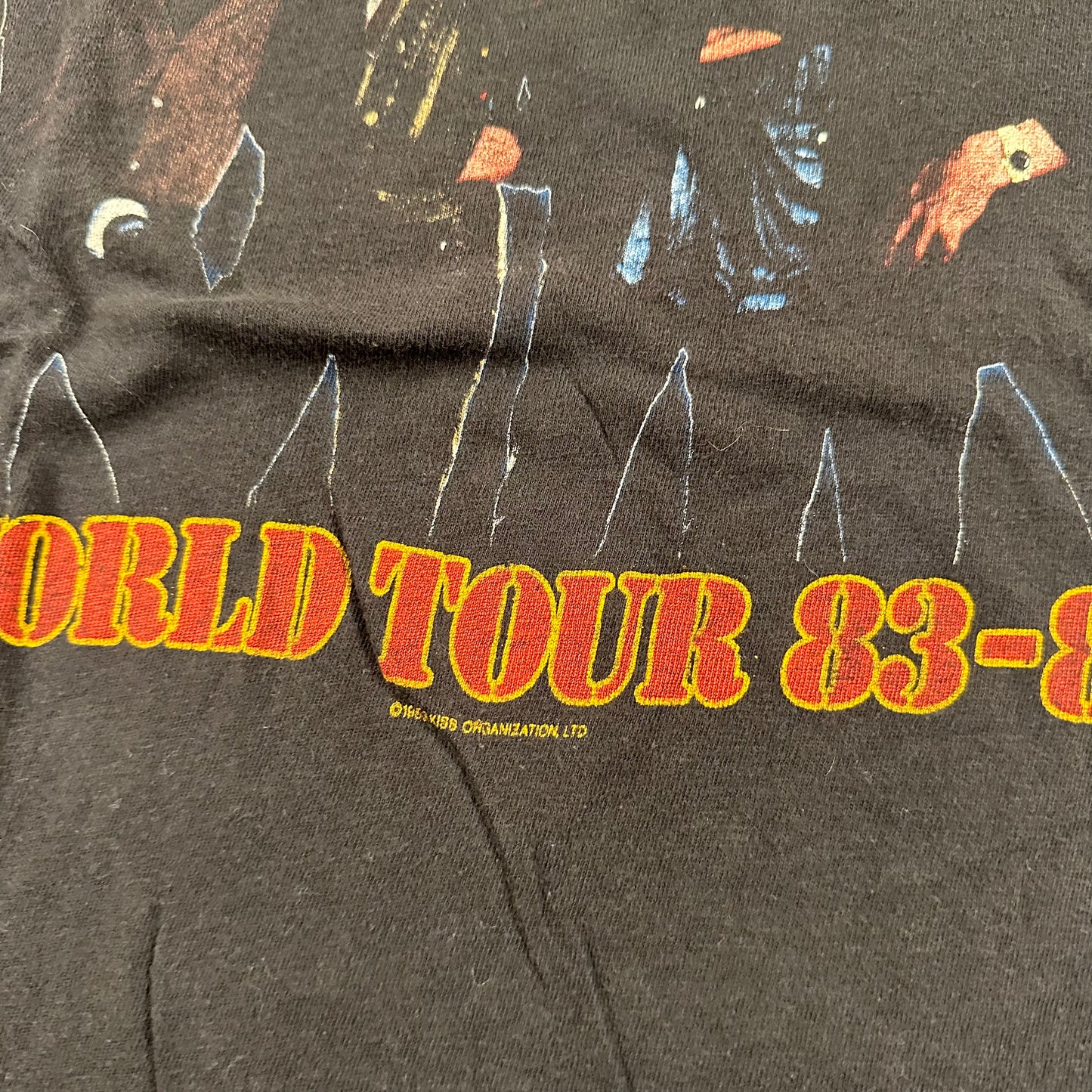 Vintage 1983 Kiss Shirt XL 83-84