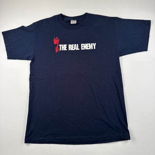 Vintage 90s The Real Enemy Shirt Large Making Straight Edge Punk Again