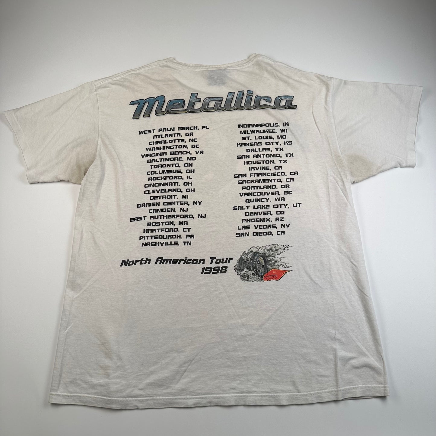 Vintage 1998 Metallica Shirt XL Gimme Fuel