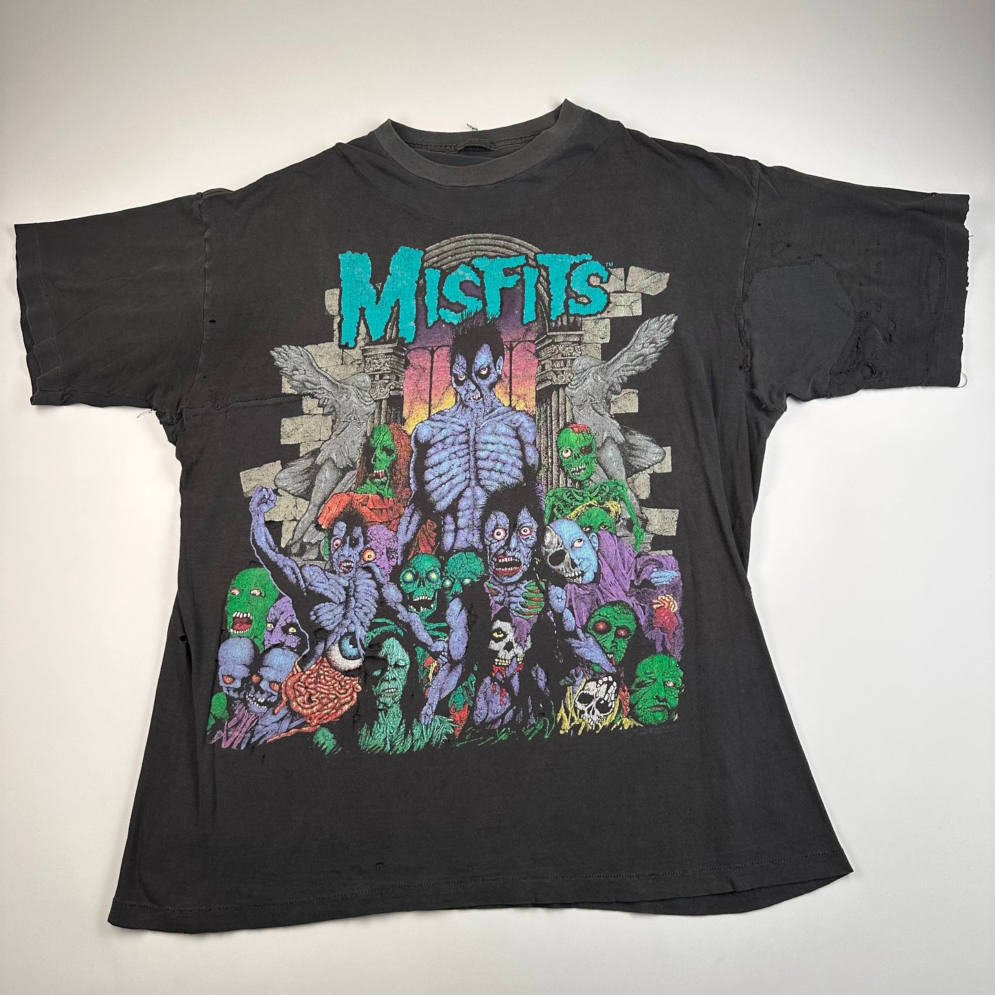 Vintage 90s Misfits Shirt XL Earth AD