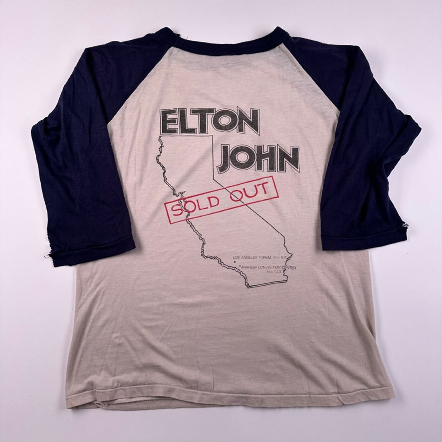 Vintage 1980 Elton John Shirt Large Los Angeles Forum